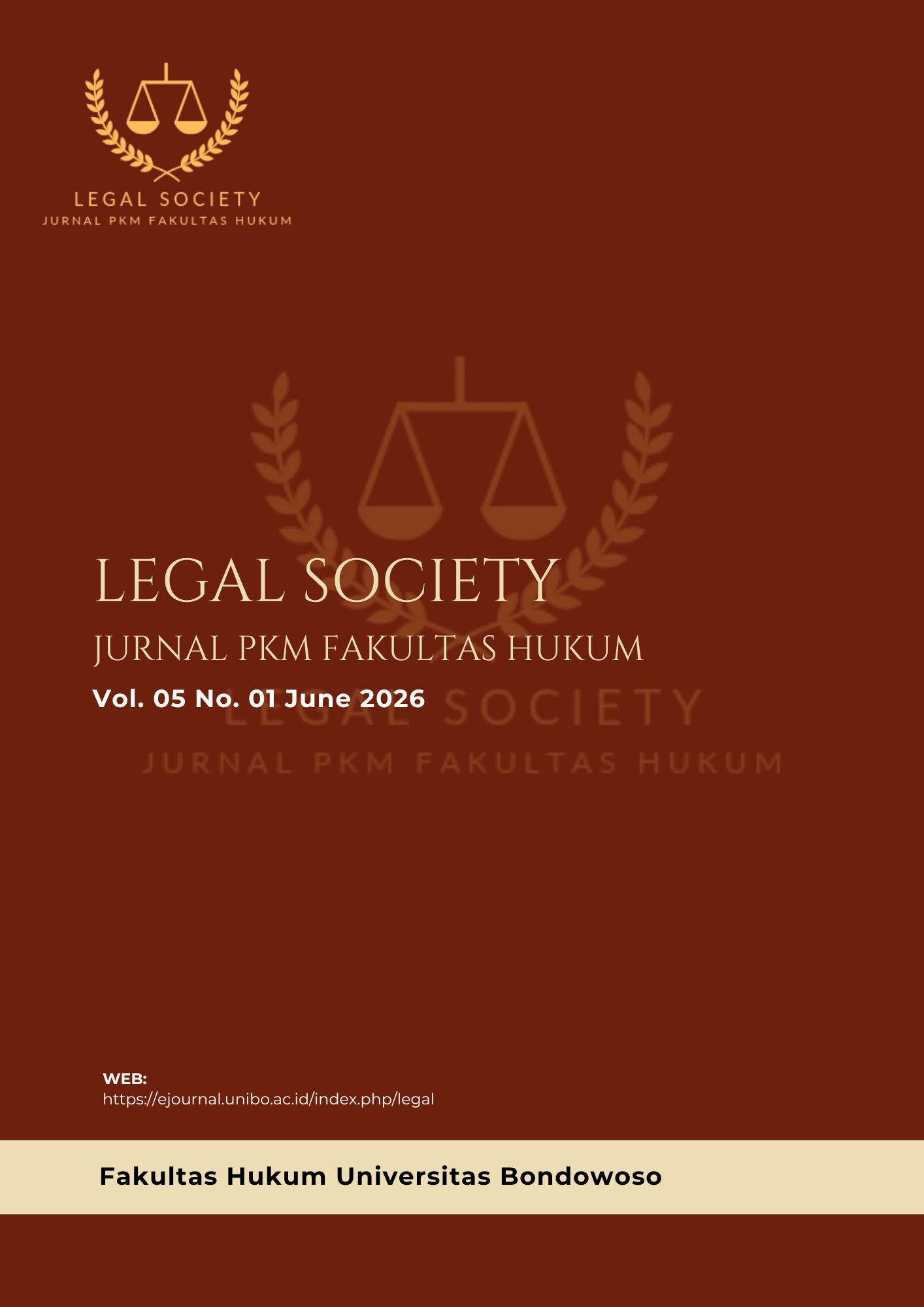 					View Vol. 5 No. 1 (2026): Legal Society: Jurnal PKM Hukum
				